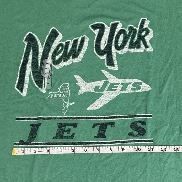 New York Jets NFL historic Oversize Relaxed fit Medium Graphic T-shirt 47 Brand - Picture 6 of 8